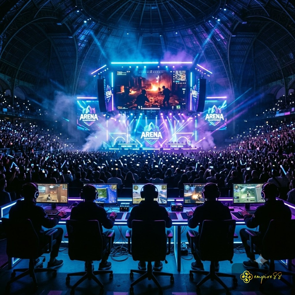 Poster arena PUBG Mobile World Cup 2026 di Esports World Cup Paris