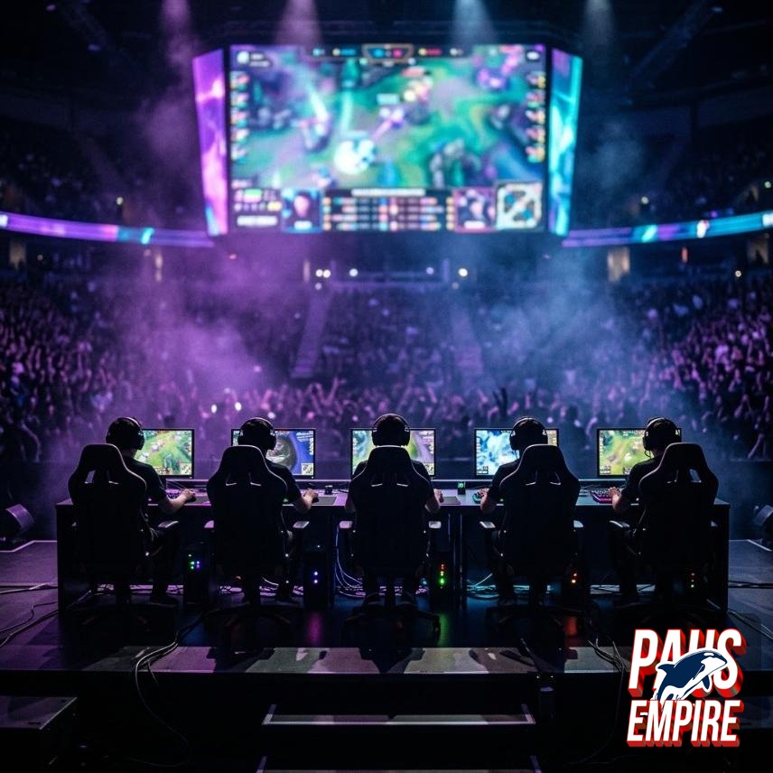 Poster panggung turnamen Esports World Cup 2026 di Paris