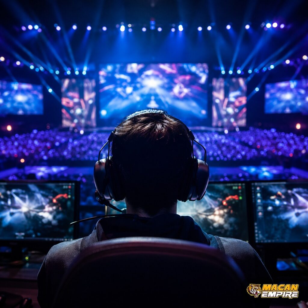 Poster turnamen VCT Pacific Stage 2 dengan panggung esports